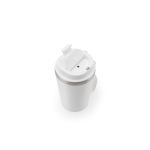 Gobelet de voyage en acier recyclé avec isolation sous vide 460 ml couleur blanc cinquième vue