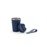 Gobelet de voyage en acier recyclé avec isolation sous vide 460 ml couleur bleu marine sixième vue
