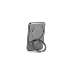 Batterie externe magnétique en ABS recyclé avec charge 15 W 5000 mAh couleur gris foncé sixième vue
