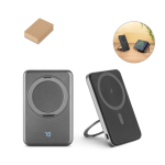 Batterie externe magnétique en ABS recyclé avec charge 15 W 5000 mAh diverses couleurs