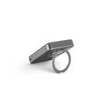 Batterie externe écologique magnétique avec support anneau 10000 mAh couleur gris foncé sixième vue