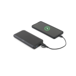Batterie externe écologique avec charge 15 W style premium 10000 mAh couleur noir Huitième vue