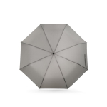 Parapluie pliable 3 sections en rPET avec tiges en fibre de verre Ø98 couleur gris clair première vue