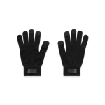 Gants en polyester recyclé rPET avec bouts tactiles pour smartphone couleur noir première vue