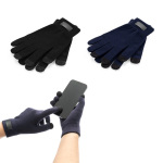 Gants en polyester recyclé rPET avec bouts tactiles pour smartphone diverses couleurs