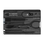 Boîte à outils multifonctions Victorinox SwissCard Classic couleur noir première vue