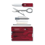 Boîte à outils multifonctions Victorinox SwissCard Classic couleur rouge deuxième vue