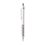 Stylo Rotring en plastique avec grip antidérapant encre bleue couleur blanc deuxième vue
