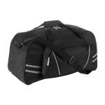 Sac de sport en polyester avec poche frontale à fermeture éclair couleur noir première vue