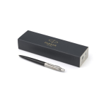 Stylo en acier inoxydable Parker Jotter Core, encre bleue couleur noir première vue