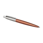 Stylo en acier inoxydable Parker Jotter Core, encre bleue couleur orange troisième vue