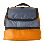 Sac isotherme en polyester avec glacière dans la partie inférieure couleur orange première vue
