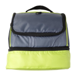 Sac isotherme en polyester avec glacière dans la partie inférieure couleur vert clair première vue