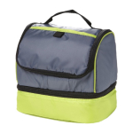 Sac isotherme en polyester avec glacière dans la partie inférieure couleur vert clair cinquième vue