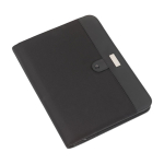 Porte-documents pro en microfibre avec feuilles et calculatrice deuxième vue