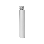 Flasque personnalisable en acier inoxydable avec bouchon à vis 100ml couleur argenté cinquième vue