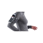 Bracelet sportif porte-téléphone réfléchissant avec fermeture velcro cinquième vue