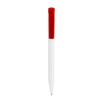 Stylo Stilolinea S45 en plastique avec bouton poussoir et encre bleue couleur rouge première vue
