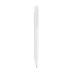 Stylo Stilolinea S45 en plastique avec bouton poussoir et encre bleue couleur blanc première vue