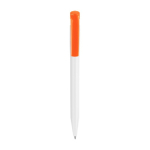 Stylo Stilolinea S45 en plastique avec bouton poussoir et encre bleue couleur orange première vue