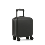 Trolley en ABS avec roues 360º, adapté cabine couleur noir avec zone d'impression