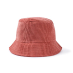 Bob unisexe en velours côtelé doux à personnaliser couleur rose première vue