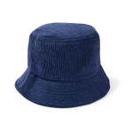 Bob unisexe en velours côtelé doux à personnaliser couleur bleu marine deuxième vue