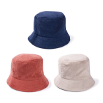 Bob unisexe en velours côtelé doux à personnaliser couleur bleu marine vue détail 2