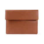 Élégant porte-documents en cuir synthétique personnalisable couleur marron première vue