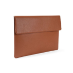 Élégant porte-documents en cuir synthétique personnalisable couleur marron deuxième vue