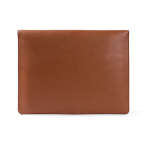 Élégant porte-documents en cuir synthétique personnalisable couleur marron troisième vue