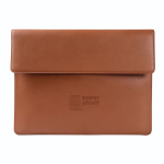Élégant porte-documents en cuir synthétique personnalisable couleur marron vue détaillée