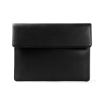 Élégant porte-documents en cuir synthétique personnalisable couleur noir première vue