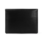 Élégant porte-documents en cuir synthétique personnalisable couleur noir troisième vue