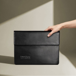 Élégant porte-documents en cuir synthétique personnalisable couleur noir cinquième vue
