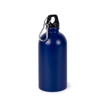 Gourde en acier inoxydable recyclé avec mousqueton argenté 500ml couleur bleu deuxième vue