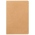 Carnet A5 avec pages couleur crème en papier quadrillé certifié FSC couleur kaki première vue