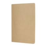 Carnet A5 avec pages couleur crème en papier quadrillé certifié FSC couleur kaki deuxième vue