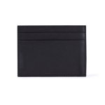 Porte-cartes en cuir noir dans boîte de présentation élégante couleur noir première vue