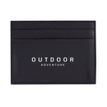 Porte-cartes en cuir noir dans boîte de présentation élégante couleur noir cinquième vue