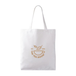 Sac en polyester doux spécial sublimation 280 g/m2 couleur blanc cinquième vue