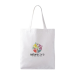 Sac en polyester doux spécial sublimation 280 g/m2 couleur blanc vue détail 2