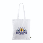 Sac en coton Fairtrade à longues anses capacité 6kg 140 g/m2 couleur blanc vue détail 2