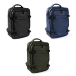 Sac à dos en polyester pour ordinateur, idéal pour voyages 16'' couleur noir quatrième vue