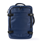 Sac à dos en polyester pour ordinateur, idéal pour voyages 16'' couleur bleu première vue