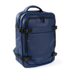 Sac à dos en polyester pour ordinateur, idéal pour voyages 16'' couleur bleu deuxième vue