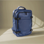 Sac à dos en polyester pour ordinateur, idéal pour voyages 16'' couleur bleu quatrième vue