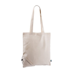 Sac pliable en coton Fairtrade à personnaliser 120 g/m2 couleur naturel deuxième vue