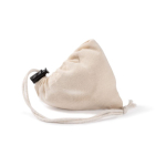 Sac pliable en coton Fairtrade à personnaliser 120 g/m2 couleur naturel quatrième vue