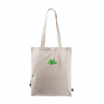 Sac pliable en coton Fairtrade à personnaliser 120 g/m2 couleur naturel vue détail 2